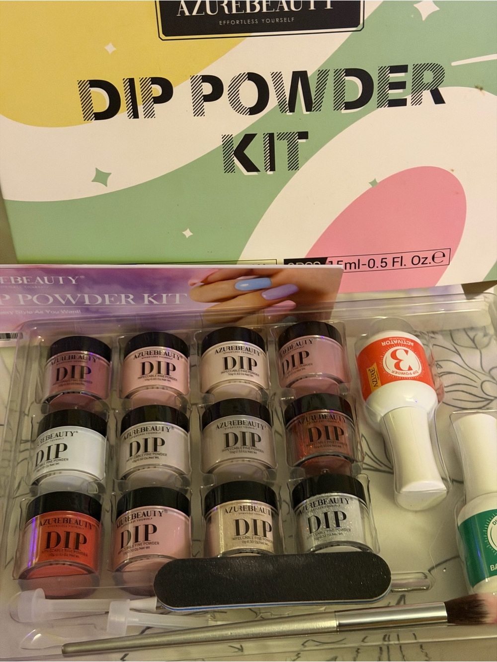 Dip Powder Nail Kit — Pink & Neutral Shades